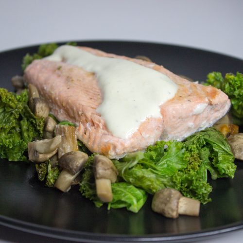 Healthy Salmon with Kale and Mushrooms The Cookware Geek