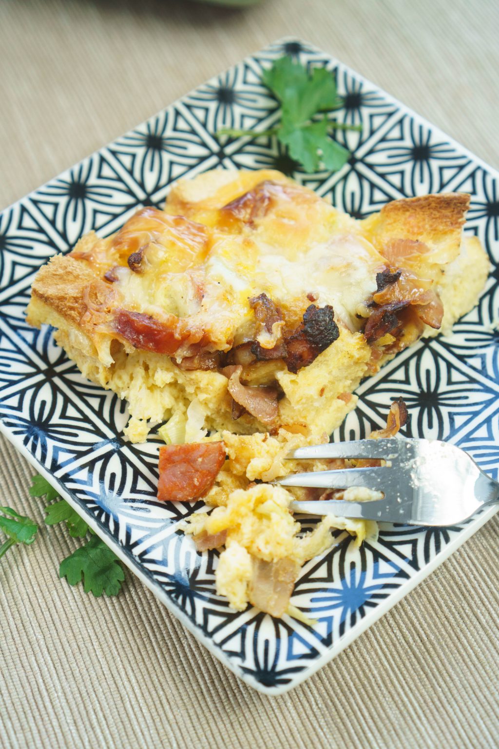 Overnight Breakfast Strata (with Chorizo) - The Cookware Geek