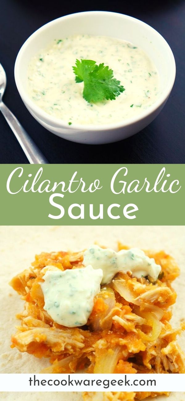 Creamy Cilantro Garlic Sauce The Cookware Geek
