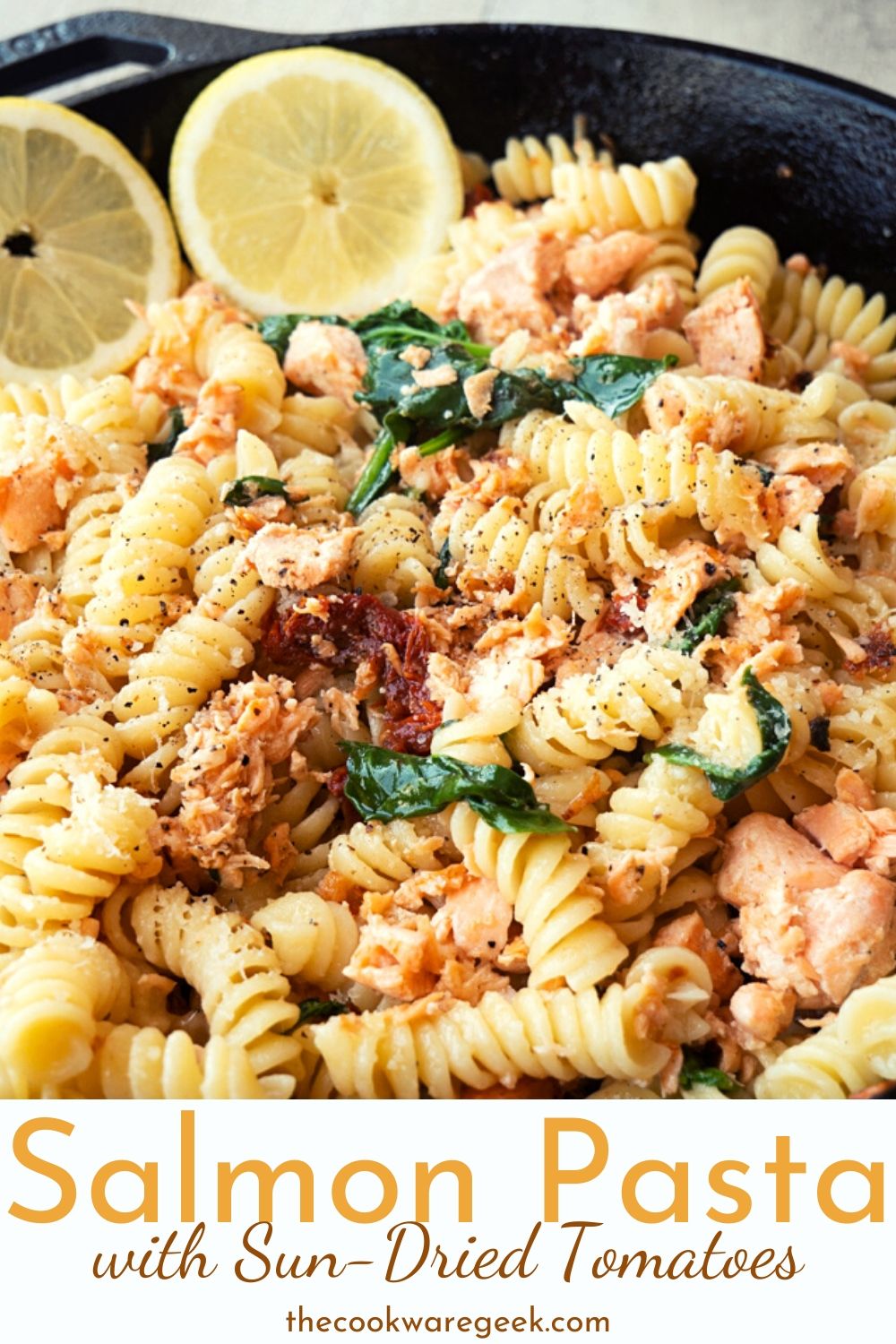 Salmon Pasta With Sun-Dried Tomatoes - The Cookware Geek