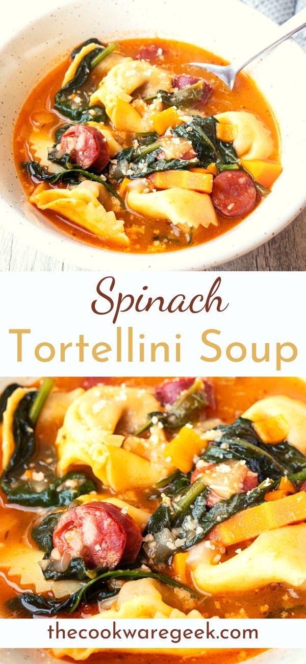 Creamy Tomato Tortellini Soup (Tuscan Style) - The Cookware Geek